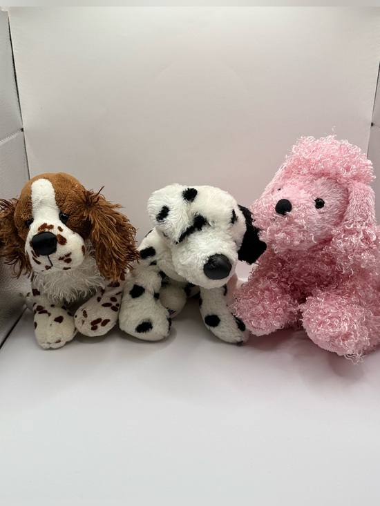 GANZ Other - GANZ Webkinz Lot Springer Spaniel, Dalmatian and Pink Poodle Dog NO CODES